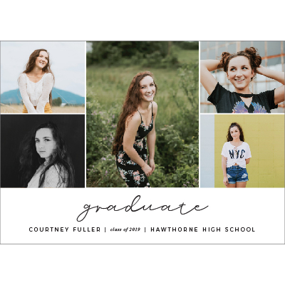 Graduation Flat Card Design 005